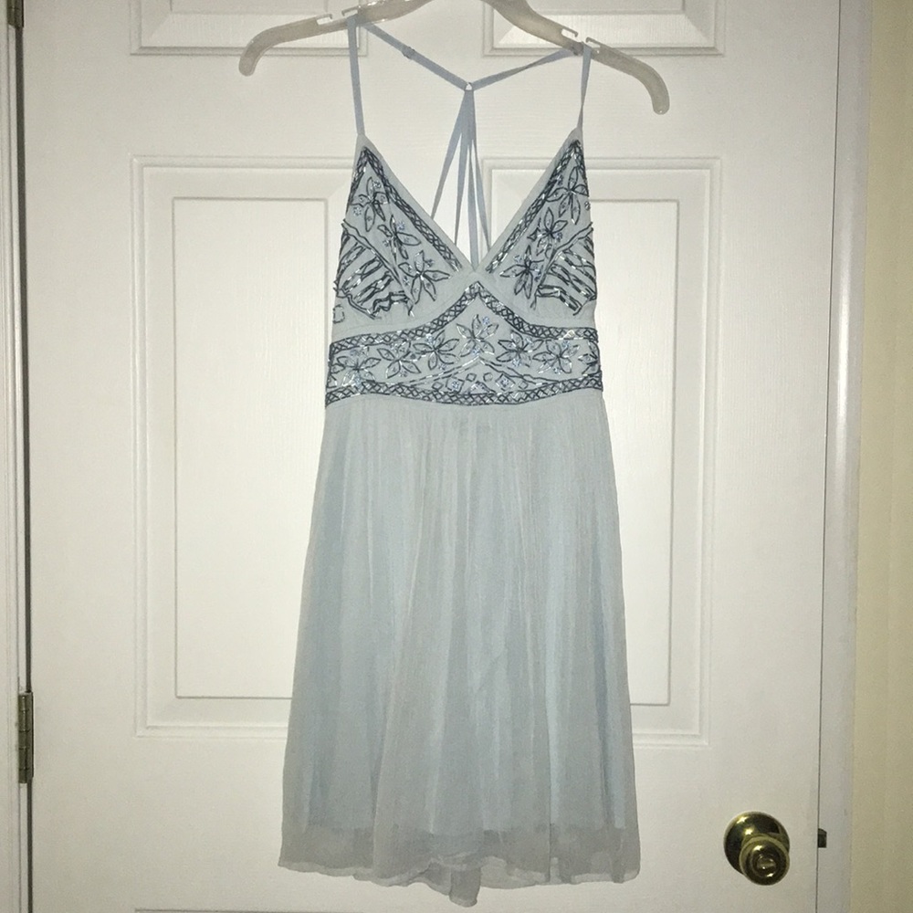 NWT Embellished Blue Hollister Dress